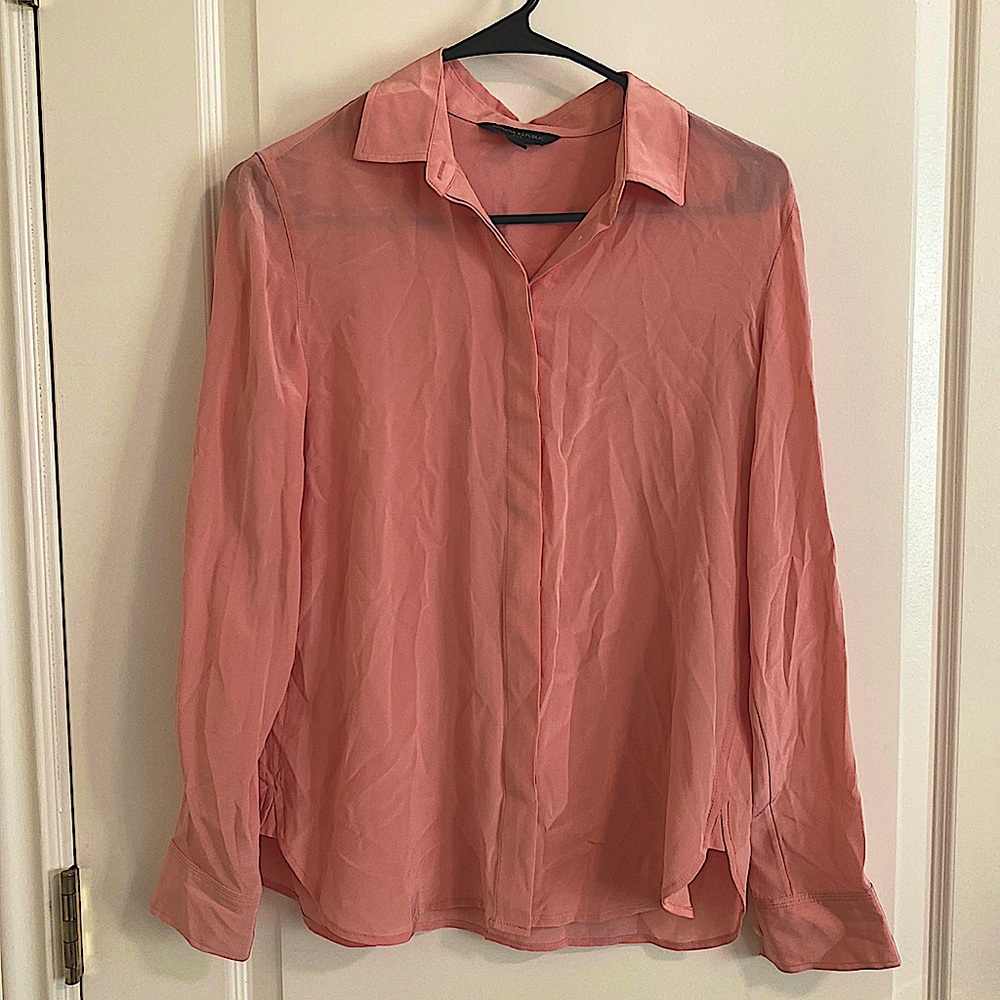 Banana Republic 100 silk office blouse.